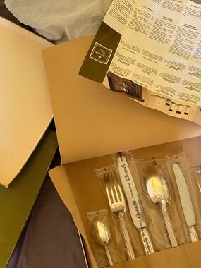 CHRISTOFLE ARIA “LA TROUSSE” FLATWARE 36 SETS SILVER PLATED SEALED